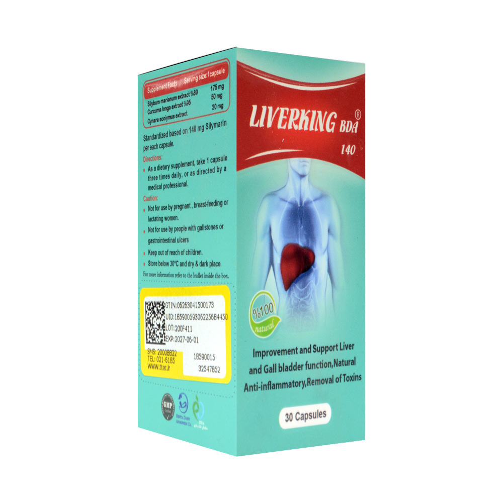 کپسول لیورکینگ بی دی آ بهتا دارو 30 عدد - Image 2